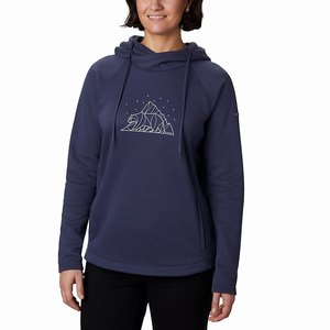 Columbia Hart Mountain™ Graphic Hoodie Dam Marinblå (TMCAJ0162)